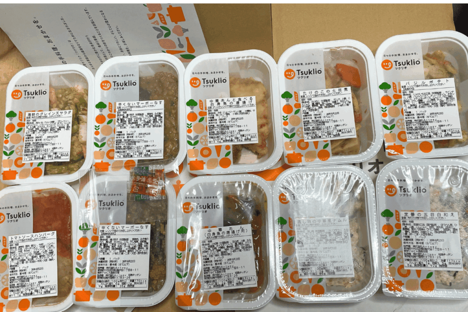 2人前×週3食プランで届いた全10パック