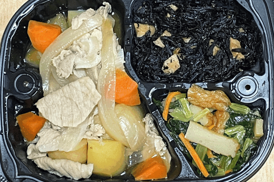 わんまいる美食弁当「石見ポークの肉じゃが」